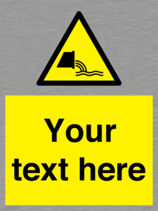 Custom Warning sewage effluent outfall